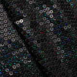 All-Over Mini Sequins Polyester Spandex Fabric - Gold, Red, Black, Round Sequins, 58/60" Width (1 Yard)