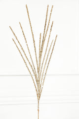 32" Glitter Mini Berry Grass Spray - Champagne/Gold