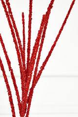 32” Red Mini Glitter Berry Grass Christmas Spray