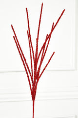32” Red Mini Glitter Berry Grass Christmas Spray