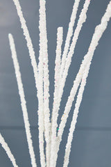 32" Glitter Mini Berry Grass Spray - Iridescent White