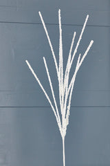 32" Glitter Mini Berry Grass Spray - Iridescent White