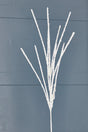 32" Glitter Mini Berry Grass Spray - Iridescent White