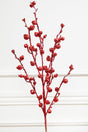 30” Glitter Mini Pomegranate Spray - Red