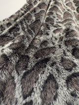 Luxury Soft Warm Faux Mink Throw Blanket Faux Mink Fabric - Black Leopard, 50" X 60" Throw (1 Throw)