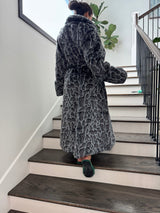 Minko 12 Faux Mink Fabric - Black Leopard, S/M, L/XL (1 Unit)