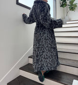 Minko 12 Faux Mink Fabric - Black Leopard, S/M, L/XL (1 Unit)