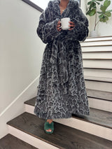 Minko 12 Faux Mink Fabric - Black Leopard, S/M, L/XL (1 Unit)