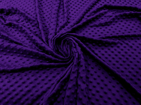 Minky Dot Polyester Fabric - Dimple Dot, 58" Width (1 Yard)