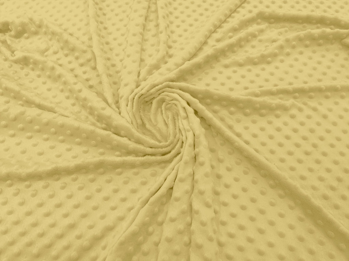 Minky Dot Polyester Fabric - Dimple Dot, 58" Width (1 Yard)