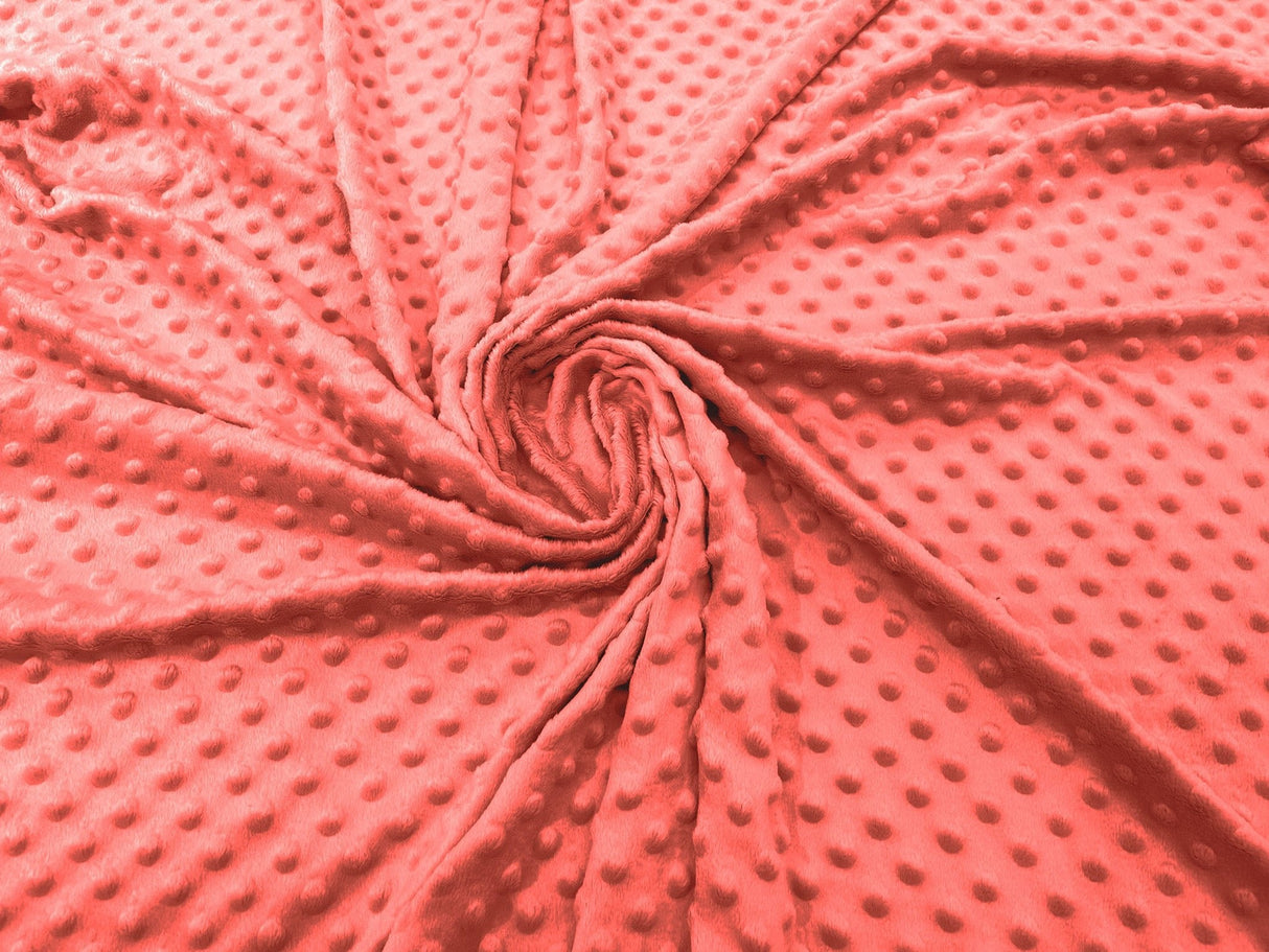 Minky Dot Polyester Fabric - Dimple Dot, 58" Width (1 Yard)