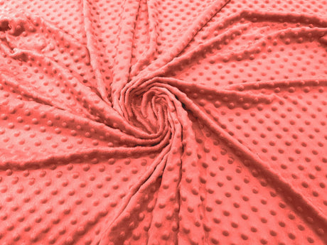 Minky Dot Polyester Fabric - Dimple Dot, 58" Width (1 Yard)