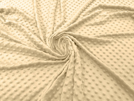 Minky Dot Polyester Fabric - Dimple Dot, 58" Width (1 Yard)