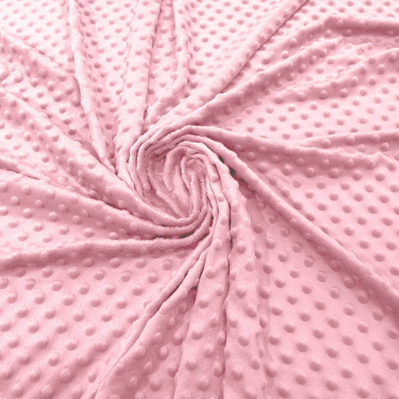 Minky Dot Polyester Fabric - Dimple Dot, 58" Width (1 Yard)