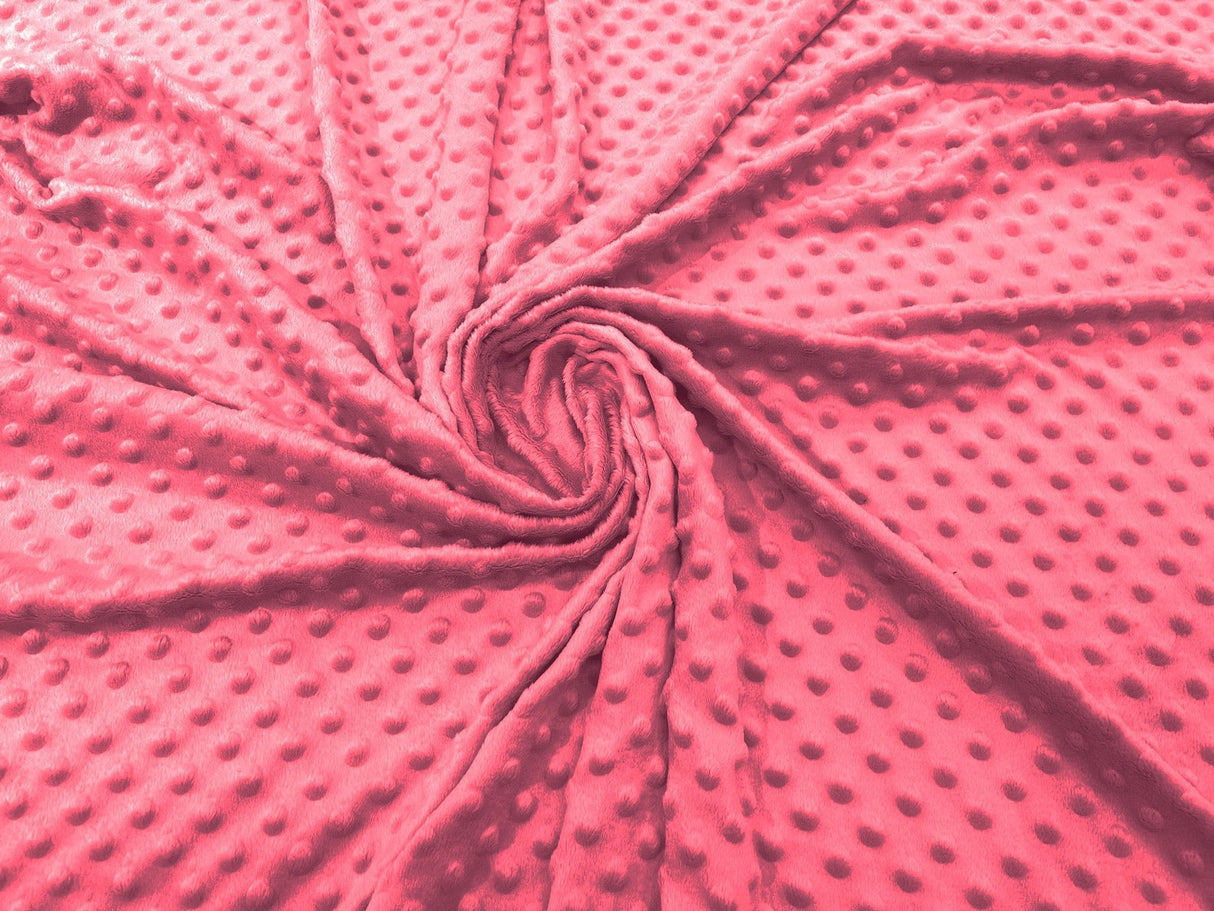 Minky Dot Polyester Fabric - Dimple Dot, 58" Width (1 Yard)