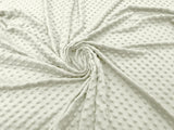 Minky Dot Polyester Fabric - Dimple Dot, 58" Width (1 Yard)
