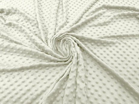Minky Dot Polyester Fabric - Dimple Dot, 58" Width (1 Yard)