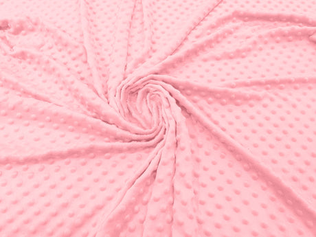 Minky Dot Polyester Fabric - Dimple Dot, 58" Width (1 Yard)