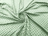 Minky Dot Polyester Fabric - Dimple Dot, 58" Width (1 Yard)
