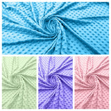 Minky Dot Polyester Fabric - Dimple Dot, 58" Width (1 Yard)