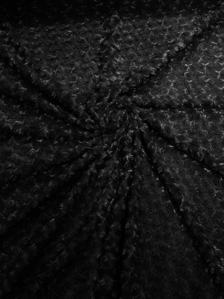 Minky Rosebud Minky Fabric - Raised Rosebud Texture, 58" Width (1 Yard)