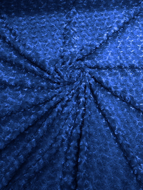 Minky Rosebud Minky Fabric - Raised Rosebud Texture, 58" Width (1 Yard)