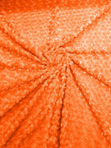 Minky Rosebud Minky Fabric - Raised Rosebud Texture, 58" Width (1 Yard)