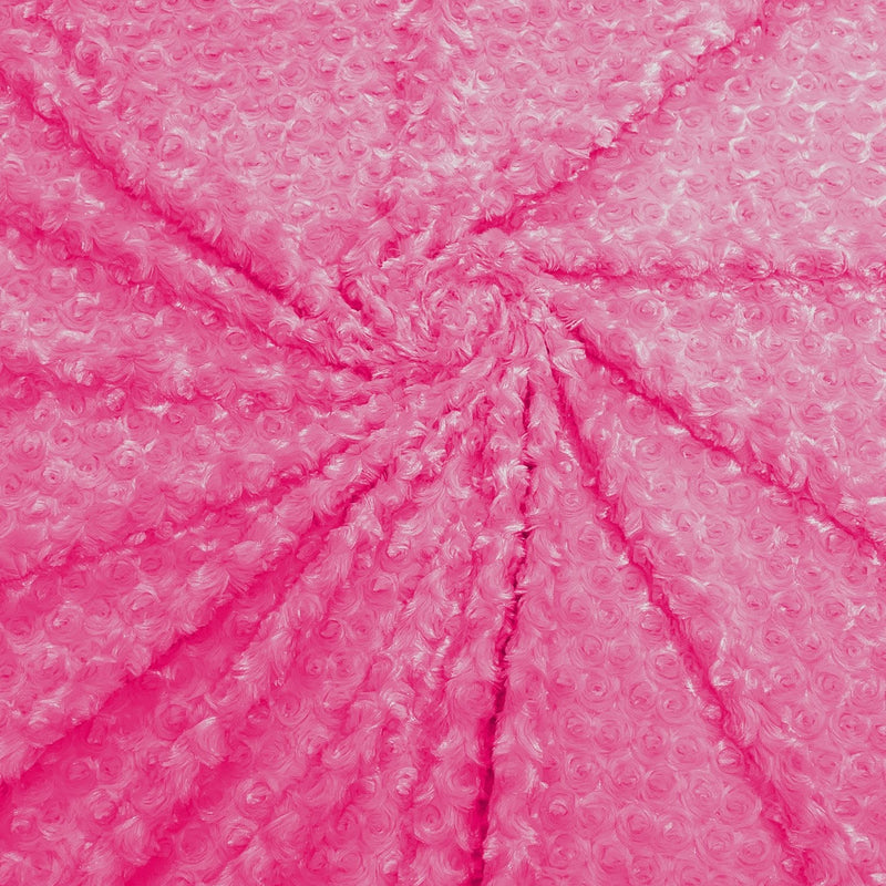 Minky Rosebud Minky Fabric - Raised Rosebud Texture, 58" Width (1 Yard)