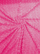Minky Rosebud Minky Fabric - Raised Rosebud Texture, 58" Width (1 Yard)