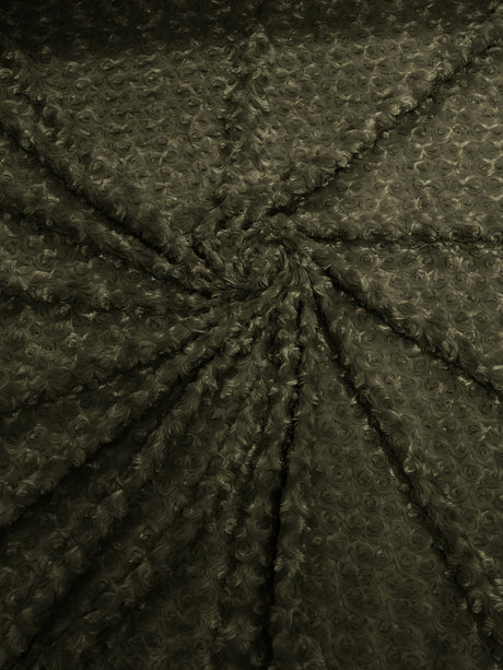Minky Rosebud Minky Fabric - Raised Rosebud Texture, 58" Width (1 Yard)