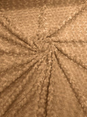 Minky Rosebud Minky Fabric - Raised Rosebud Texture, 58" Width (1 Yard)