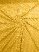 Minky Rosebud Minky Fabric - Raised Rosebud Texture, 58" Width (1 Yard)