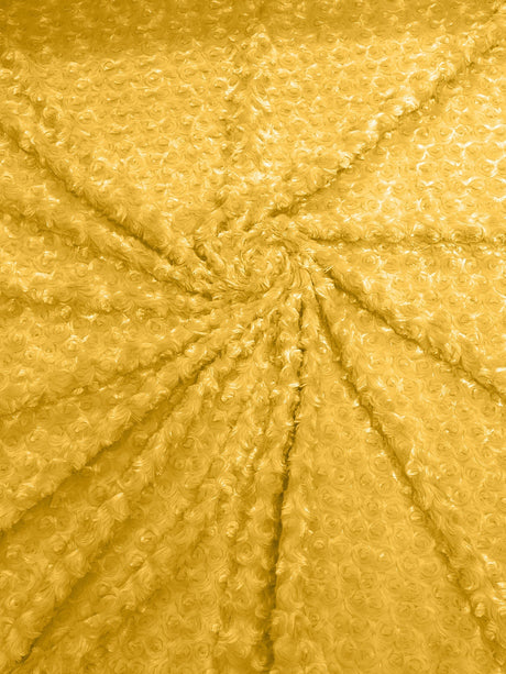 Minky Rosebud Minky Fabric - Raised Rosebud Texture, 58" Width (1 Yard)