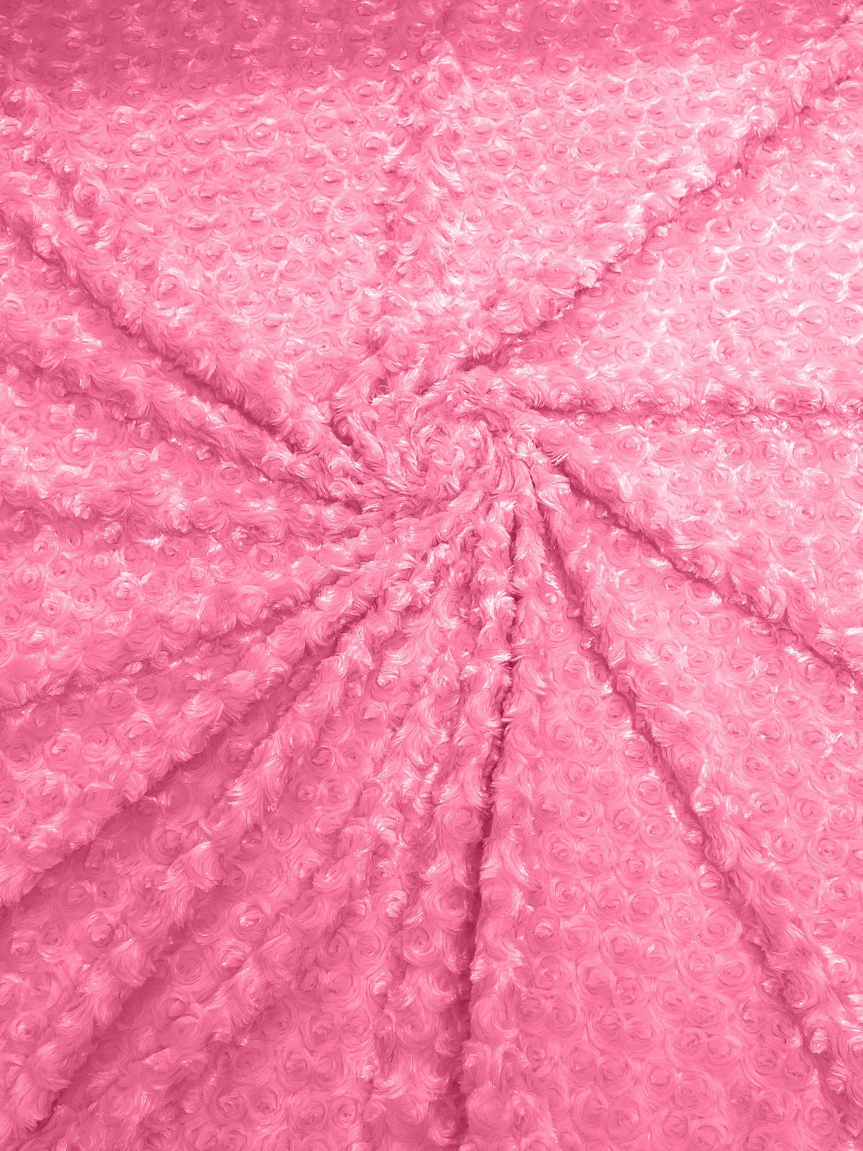 Minky Rosebud Minky Fabric - Raised Rosebud Texture, 58" Width (1 Yard)