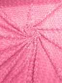 Minky Rosebud Minky Fabric - Raised Rosebud Texture, 58" Width (1 Yard)