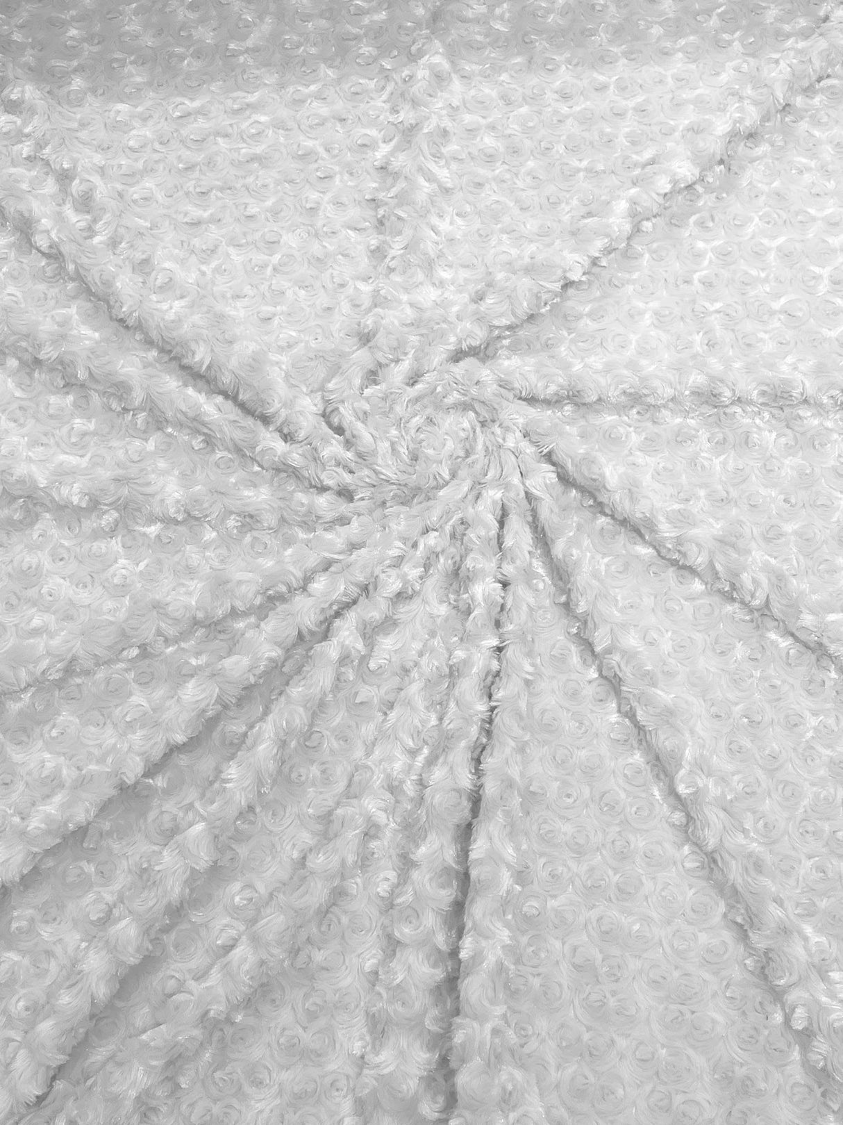 Minky Rosebud Minky Fabric - Raised Rosebud Texture, 58" Width (1 Yard)