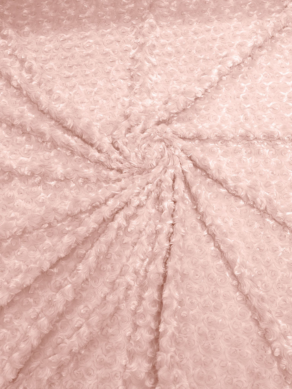 Minky Rosebud Minky Fabric - Raised Rosebud Texture, 58" Width (1 Yard)