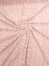 Minky Rosebud Minky Fabric - Raised Rosebud Texture, 58" Width (1 Yard)