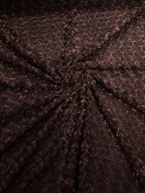 Minky Rosebud Minky Fabric - Raised Rosebud Texture, 58" Width (1 Yard)