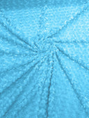 Minky Rosebud Minky Fabric - Raised Rosebud Texture, 58" Width (1 Yard)