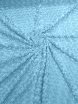 Minky Rosebud Minky Fabric - Raised Rosebud Texture, 58" Width (1 Yard)