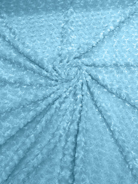 Minky Rosebud Minky Fabric - Raised Rosebud Texture, 58" Width (1 Yard)