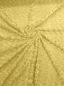 Minky Rosebud Minky Fabric - Raised Rosebud Texture, 58" Width (1 Yard)