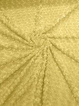Minky Rosebud Minky Fabric - Raised Rosebud Texture, 58" Width (1 Yard)