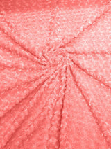 Minky Rosebud Minky Fabric - Raised Rosebud Texture, 58" Width (1 Yard)