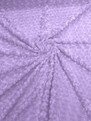 Minky Rosebud Minky Fabric - Raised Rosebud Texture, 58" Width (1 Yard)