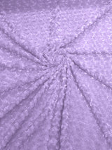 Minky Rosebud Minky Fabric - Raised Rosebud Texture, 58" Width (1 Yard)