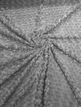Minky Rosebud Minky Fabric - Raised Rosebud Texture, 58" Width (1 Yard)