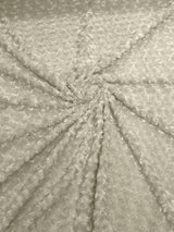 Minky Rosebud Minky Fabric - Raised Rosebud Texture, 58" Width (1 Yard)