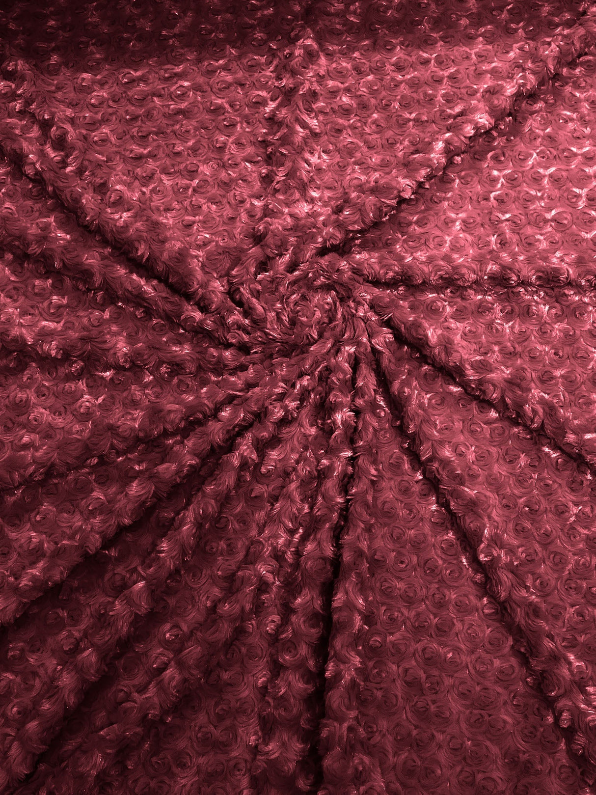 Minky Rosebud Minky Fabric - Raised Rosebud Texture, 58" Width (1 Yard)